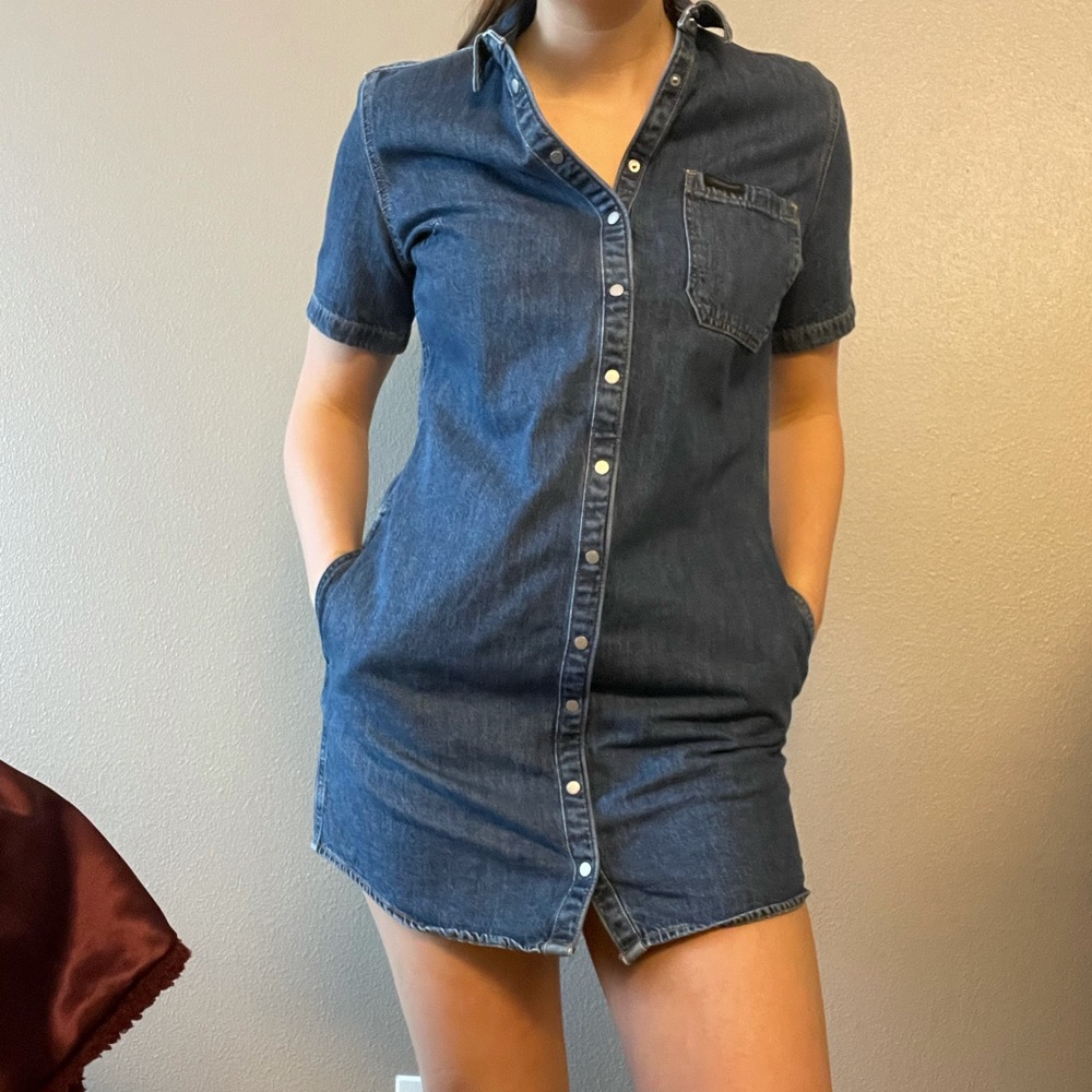 Calvin Klein denim dress medium
